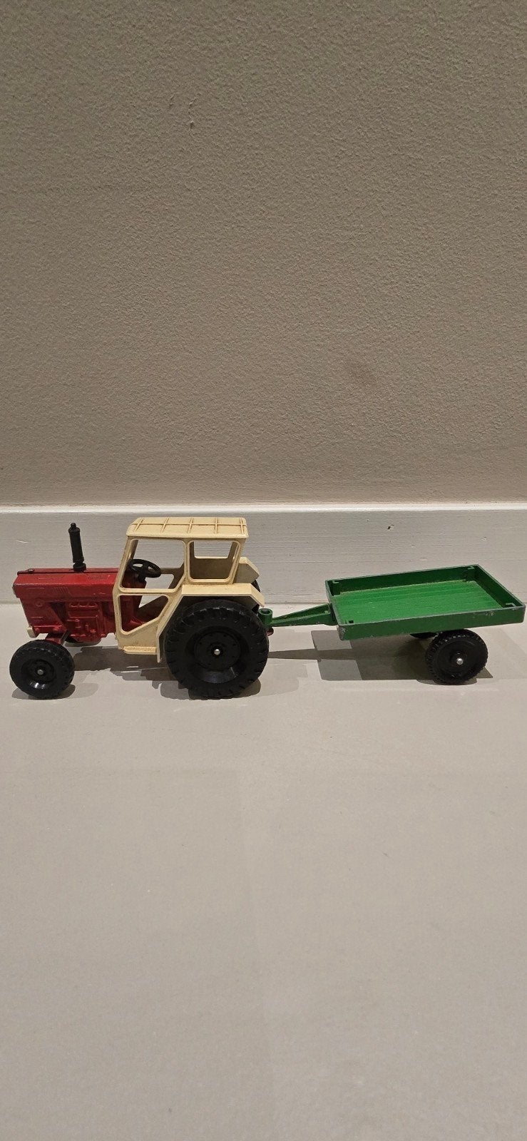 Vintage Speelgoed  lone star international Tractor met Aanha, Ophalen of Verzenden, Gebruikt