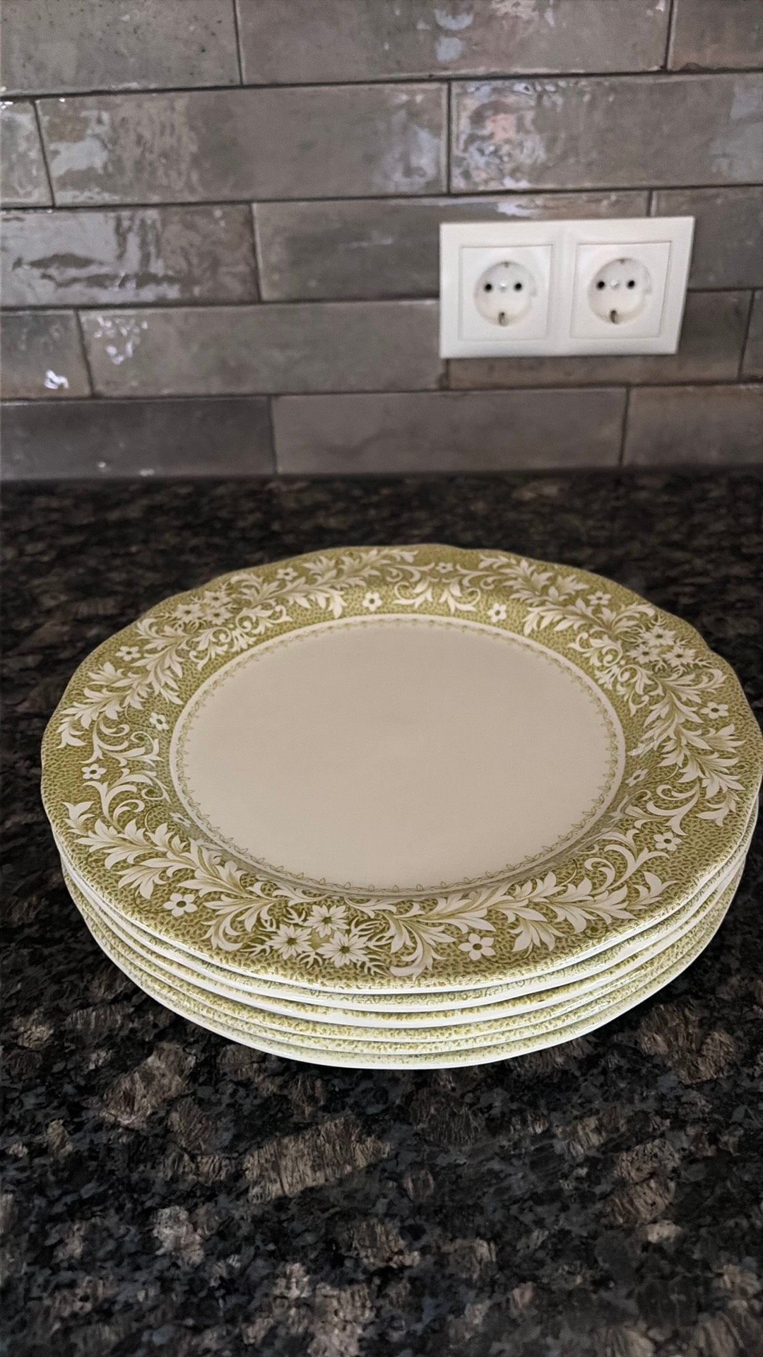 6 borden Sherwood Ironstone J&G Meakin Royal Staffordshire, Overige merken, Ophalen of Verzenden, Zo goed als nieuw, Bord(en)