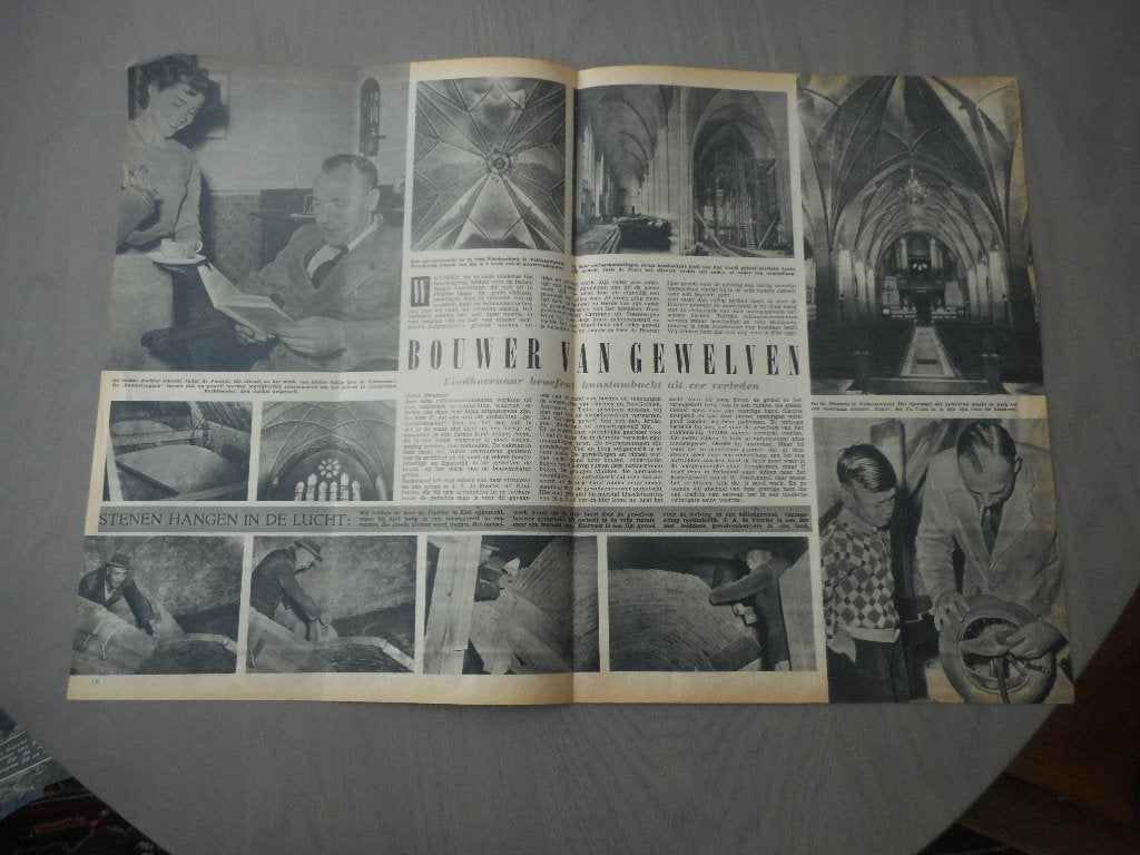 Eindhoven. J. de Poorter. Gewelven. 1952., Ophalen of Verzenden, 1940 tot 1960, Nederland, Knipsel(s)