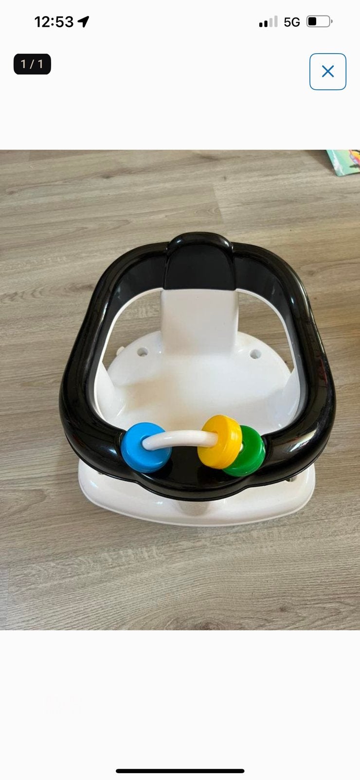 Baby badzitje, Ophalen, Zo goed als nieuw
