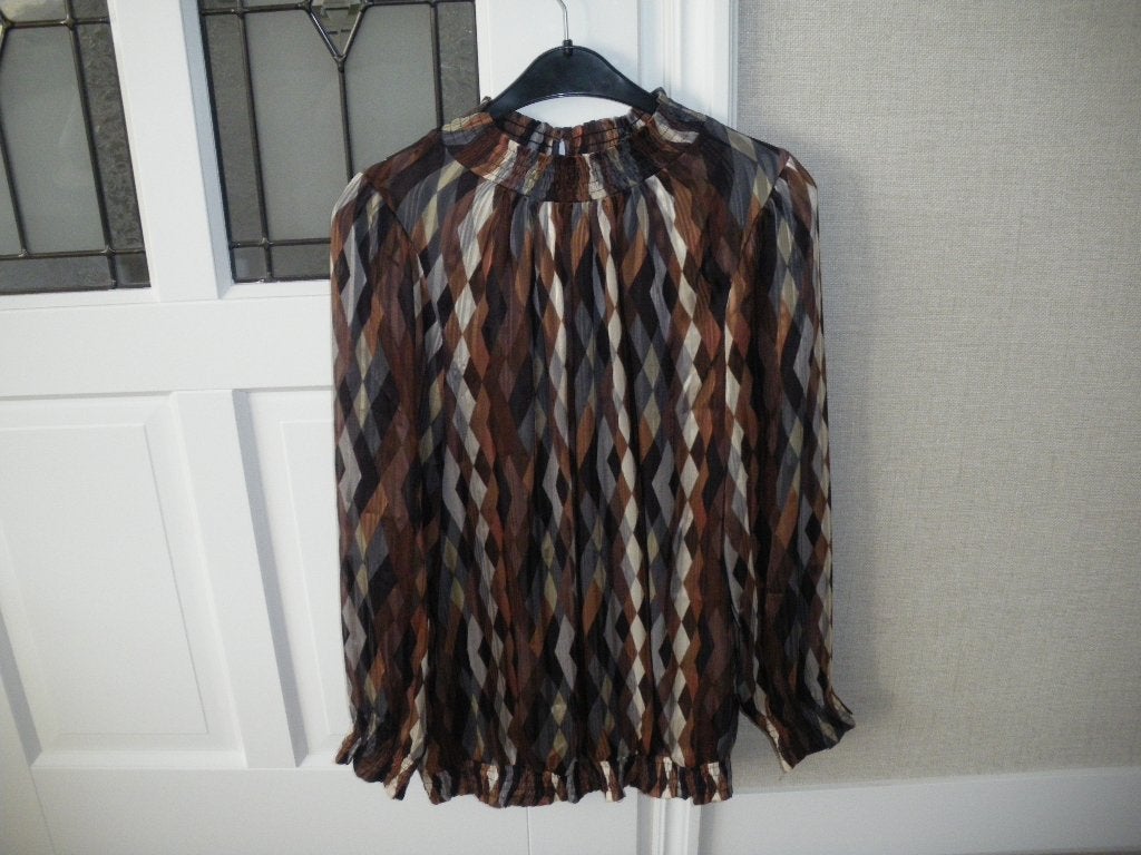 nieuw hele mooie najaars blouse merk zizzi maat 42, Ophalen of Verzenden, Nieuw, Maat 42/44 (L), Bruin