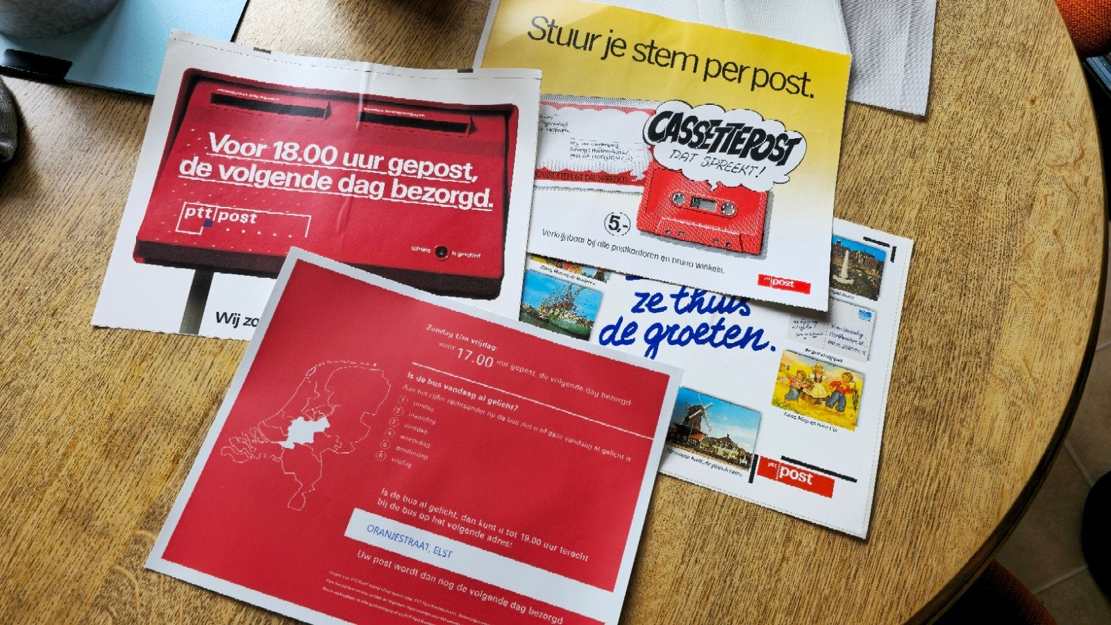 Tweelingbrievenbus PTT stickers, Ophalen of Verzenden
