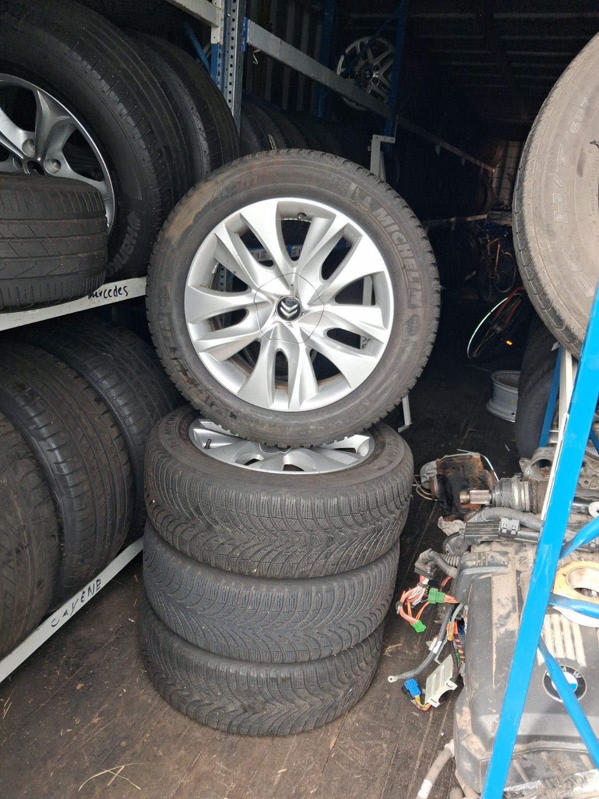 225/55/17 Michelin banden voor Citroën C4 Picasso, Ophalen of Verzenden, Winterbanden