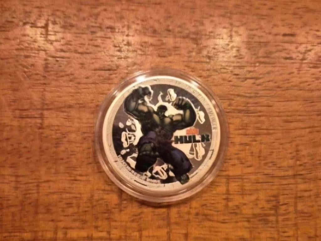 Hulk Marvel Avengers metaal coin / munt, Ophalen of Verzenden, Buitenland, Munten
