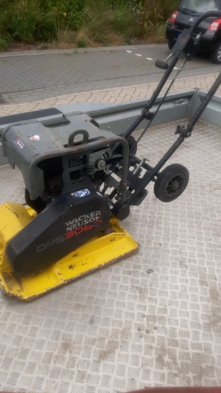 wacker dps 3060 vario orgineel trilplaat  3 tonner zgan, Ophalen of Verzenden, Zo goed als nieuw