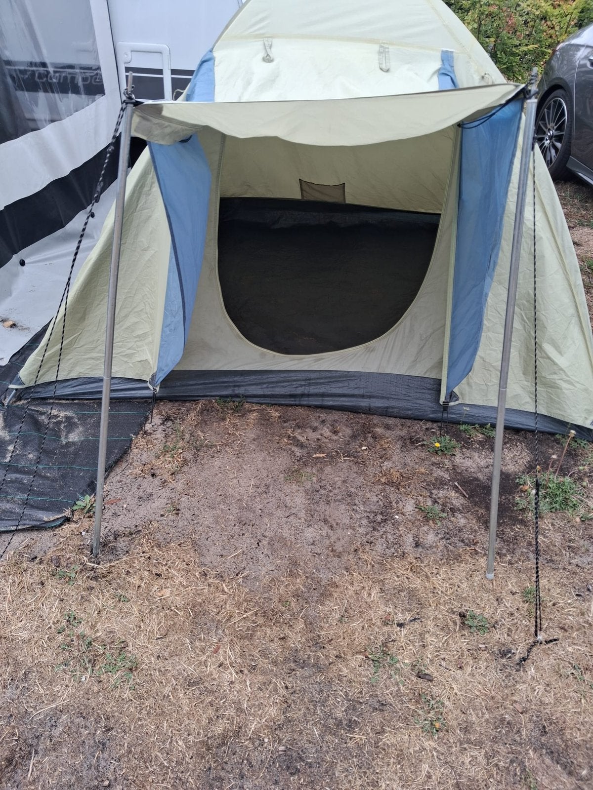 Tent, Ophalen, Gebruikt
