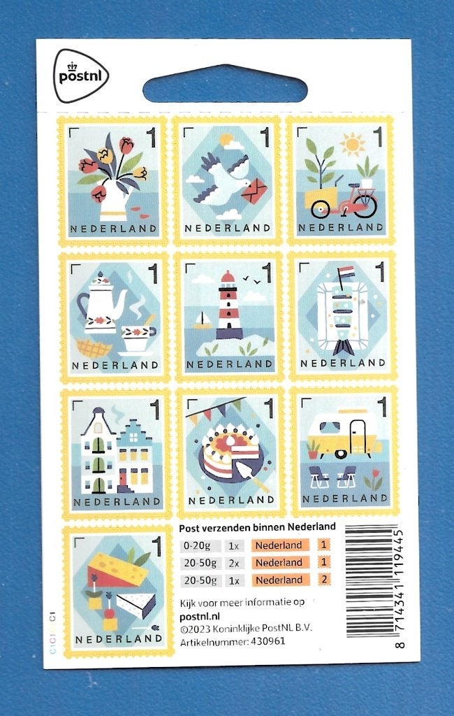 NVPH 4122-4131 Echt Hollands 10 x Nederland 1 (, Verzenden, Na 1940, Postfris