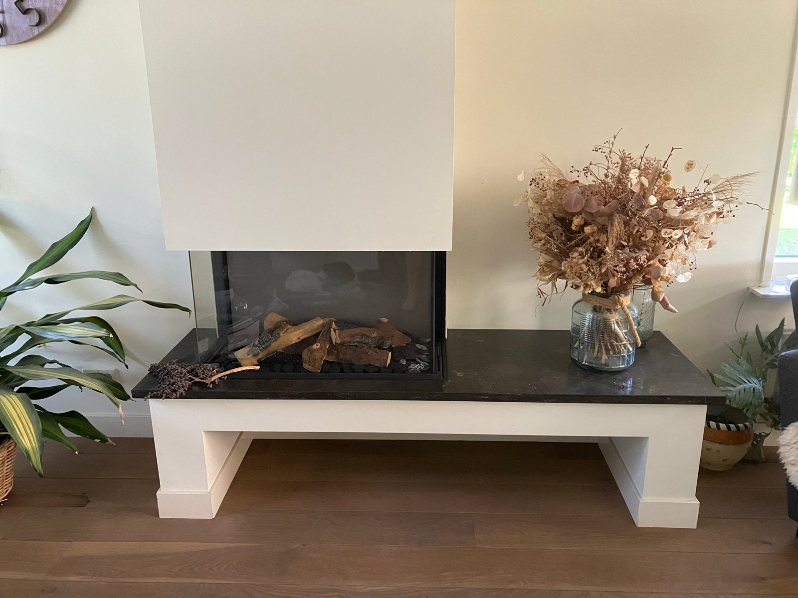 DRU Scenic SL 80 Gashaard met blokkenvuur, Ophalen, Gebruikt, Inbouwhaard, Gashaard