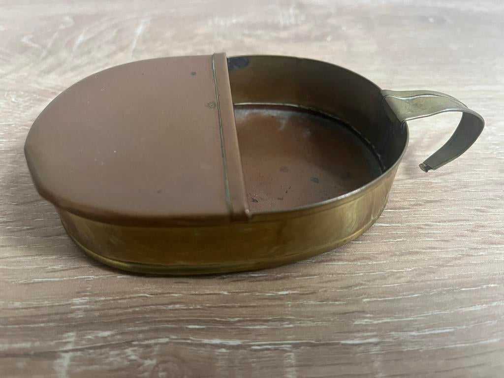 Antiek Centenbakje/Mansbakje van Koper, Antiek en Kunst, Antiek | Koper en Brons, Koper, Ophalen of Verzenden