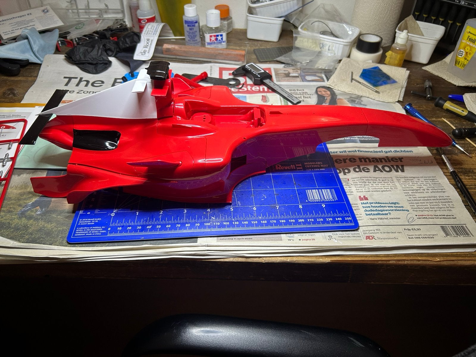 Ferrari Kyosho DeAgostini 1/8 RC Model - Compleet, Ophalen of Verzenden, Zo goed als nieuw, Auto onroad, Nitro