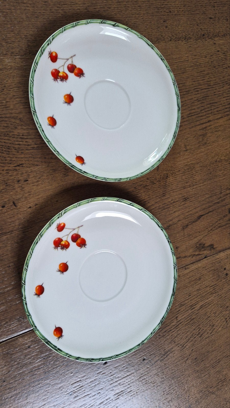 Twee schoteltjes janneke brinkman november 2010, Huis en Inrichting, Keuken | Servies, Landelijk/Boerenbont, Ophalen of Verzenden
