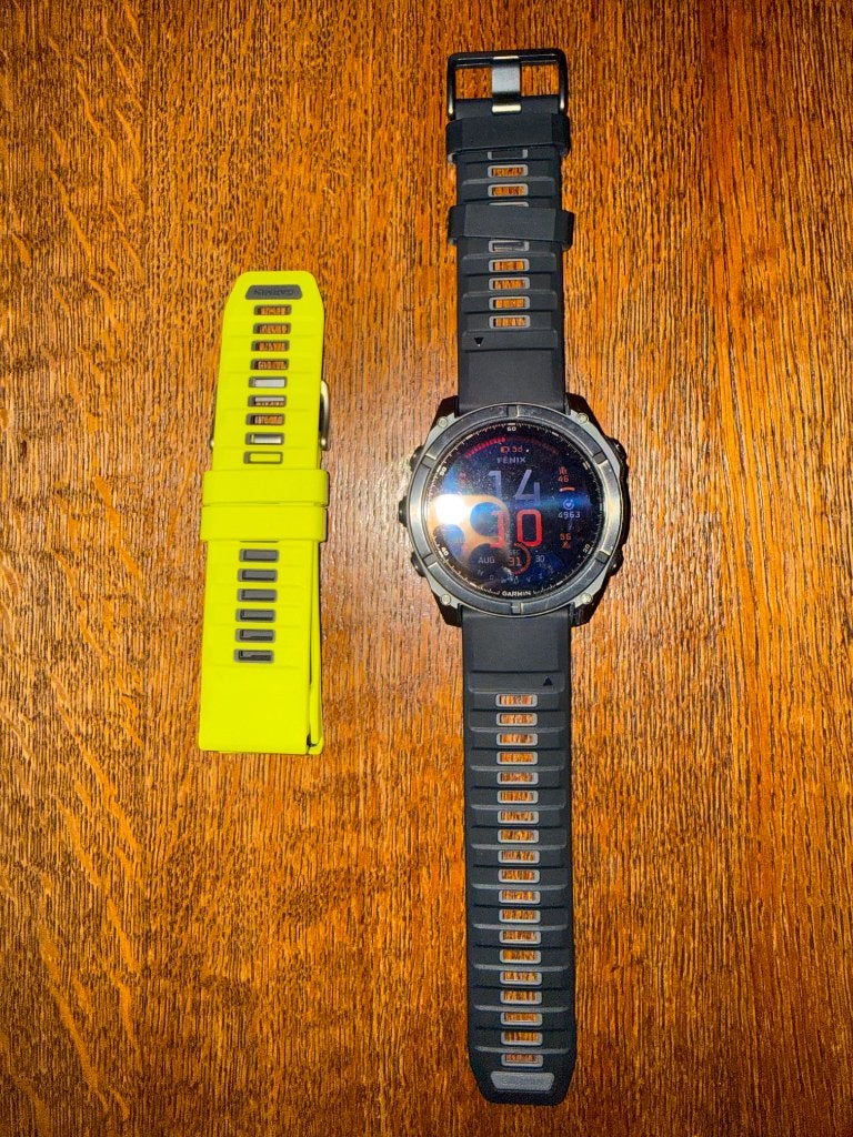 Garmin Fenix 8 Amuled 51mm Carbon grey, Zwart, Garmin, Ophalen of Verzenden, Zo goed als nieuw