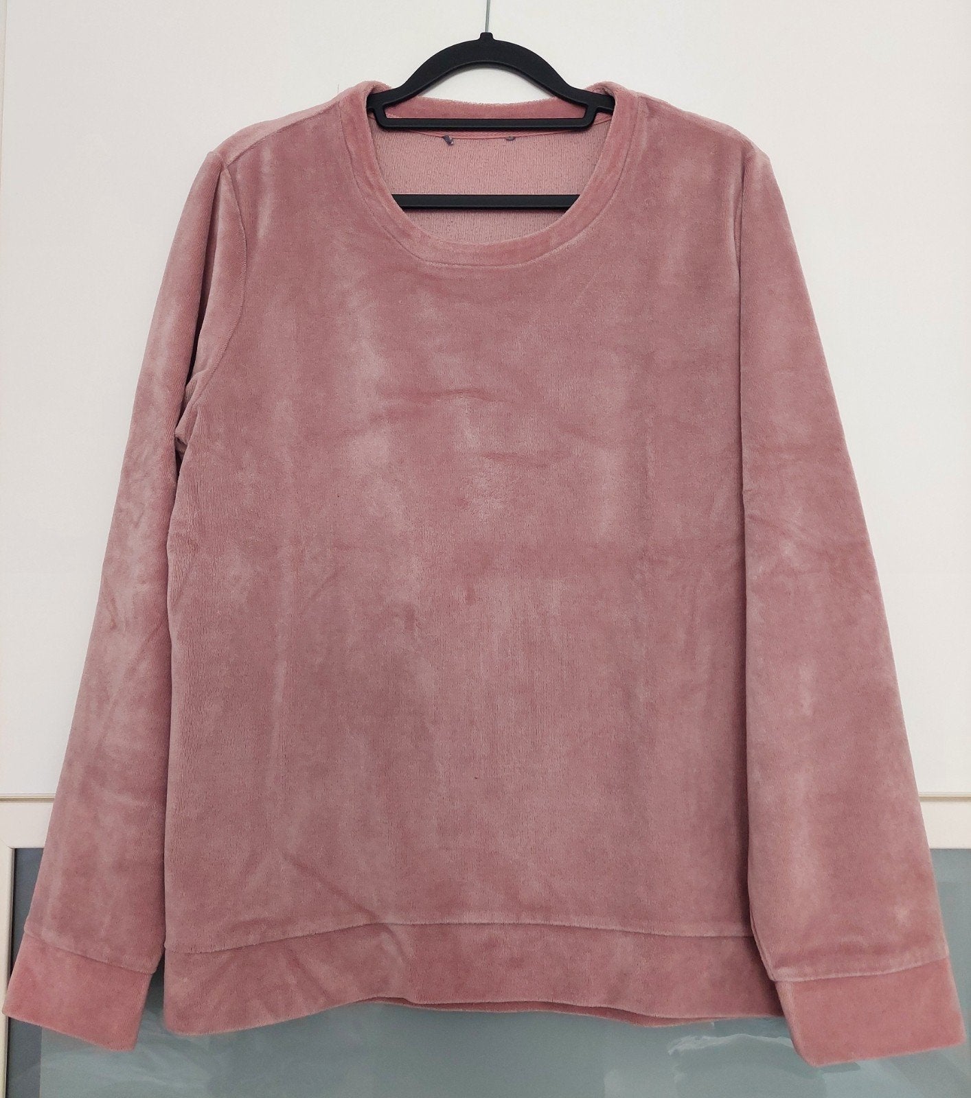 Roze velours damestrui - Maat M/L, Kleding | Dames, Maat 42/44 (L), Ophalen of Verzenden, Lange mouw, Roze