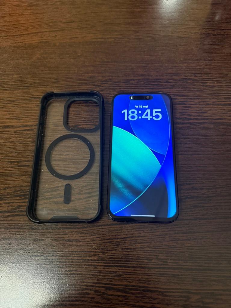 Iphone 15 pro 256gb, 256 GB, Zwart, Ophalen of Verzenden, Zo goed als nieuw