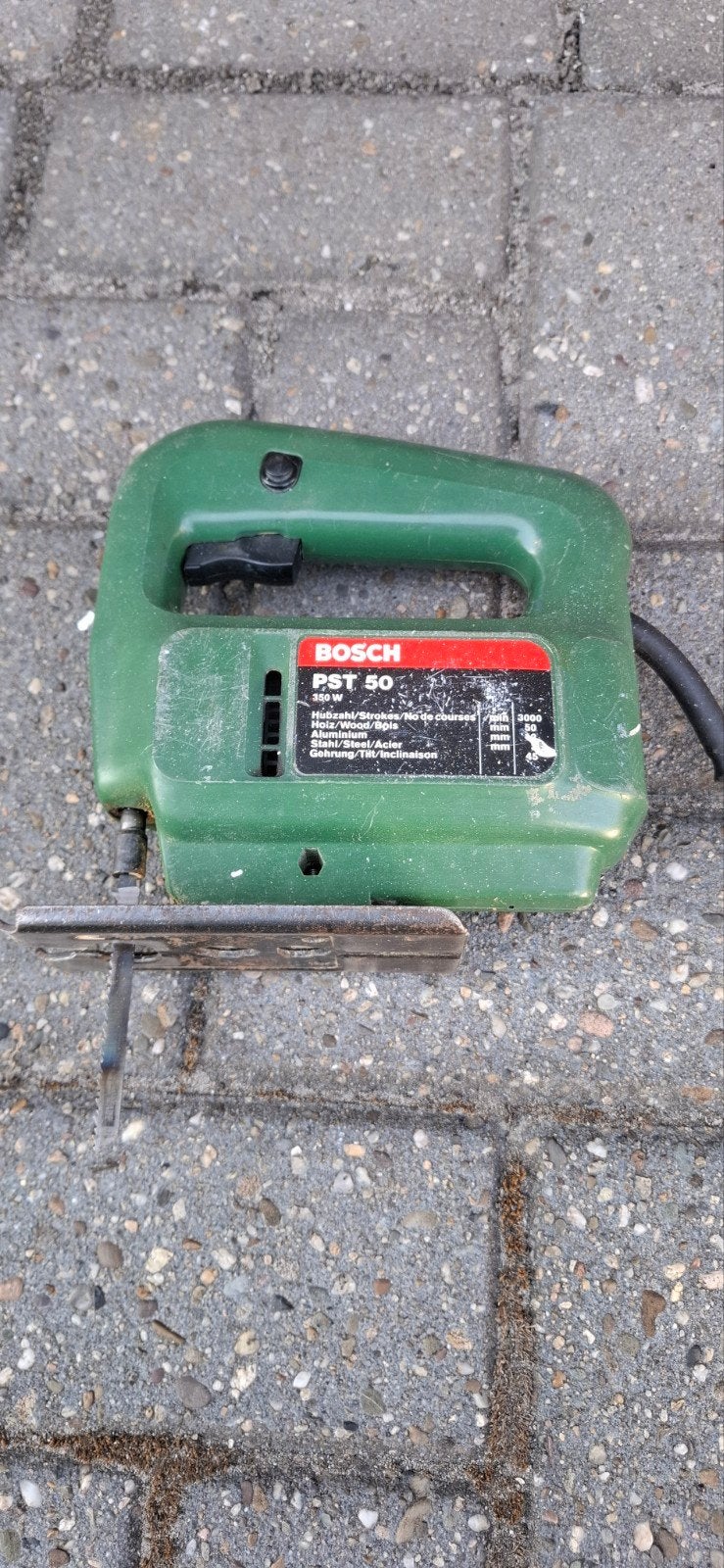 Bosch PST 50 Decoupeerzaag - 350W, Doe-het-zelf en Verbouw, Gereedschap | Zaagmachines, Ophalen, Gebruikt, Decoupeerzaag, 30 tot 70 mm