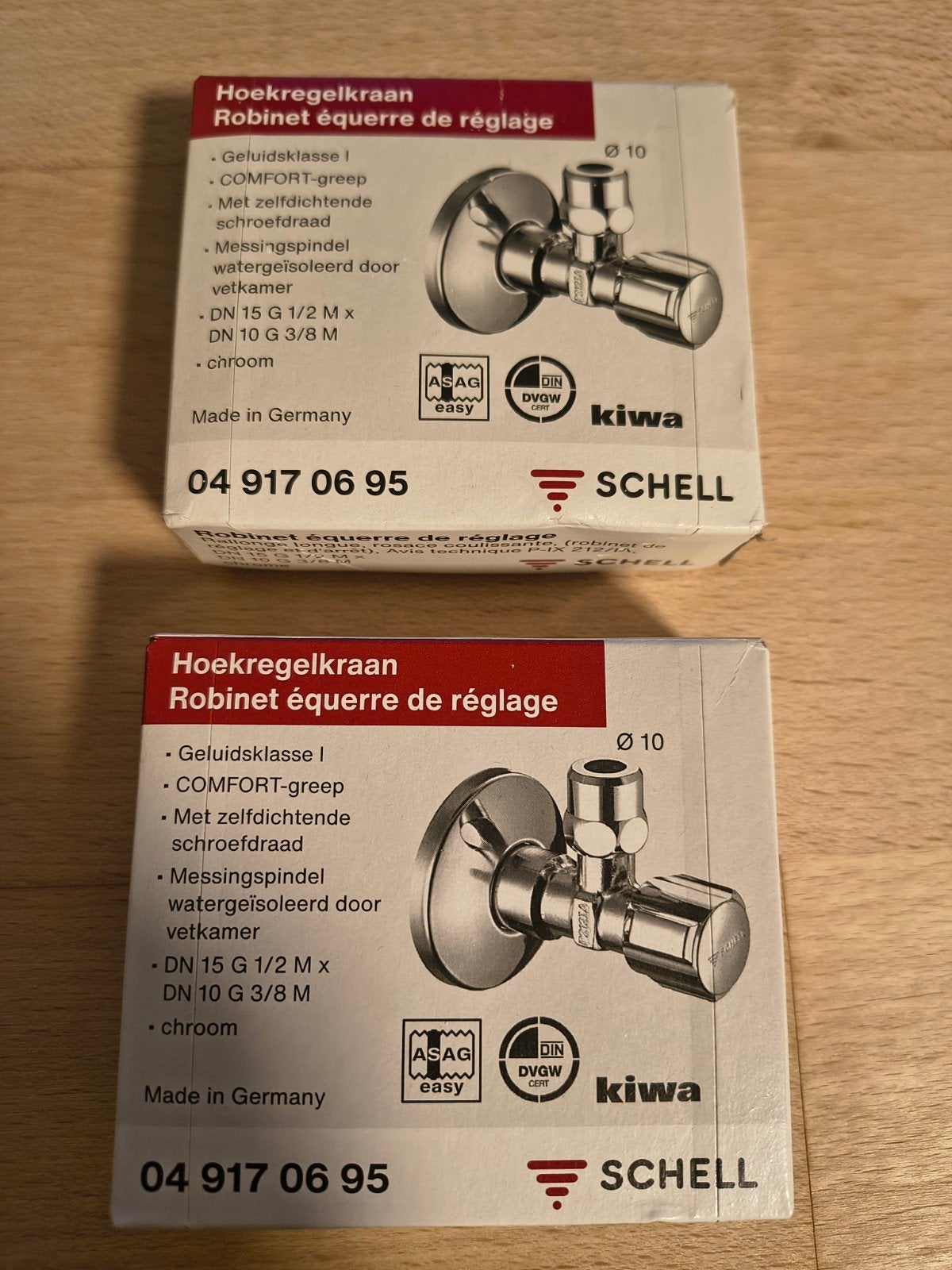Schell hoekstopkraan 049170695 2 stuks nieuw., Ophalen of Verzenden, Nieuw, Wastafel