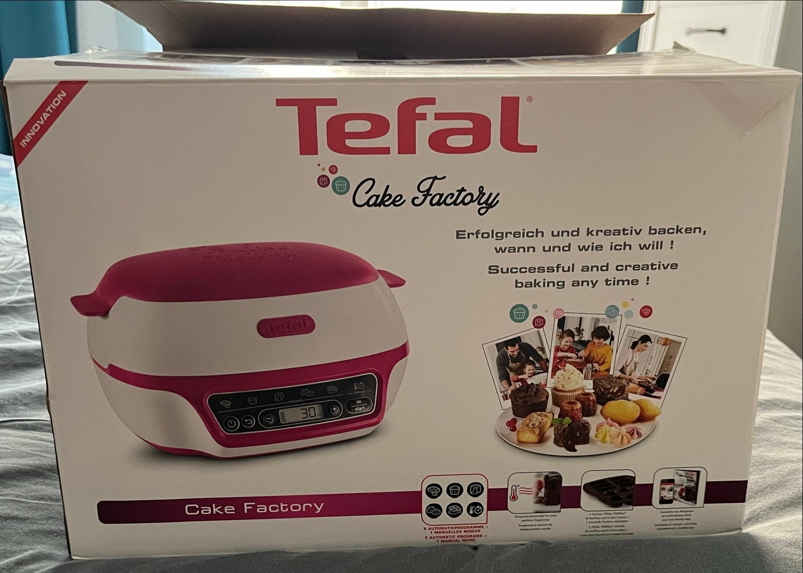 Tefal Cake Factory - Bakken was nog nooit zo makkelijk!, Minder dan 45 cm, Oven, Hete lucht, Tefal