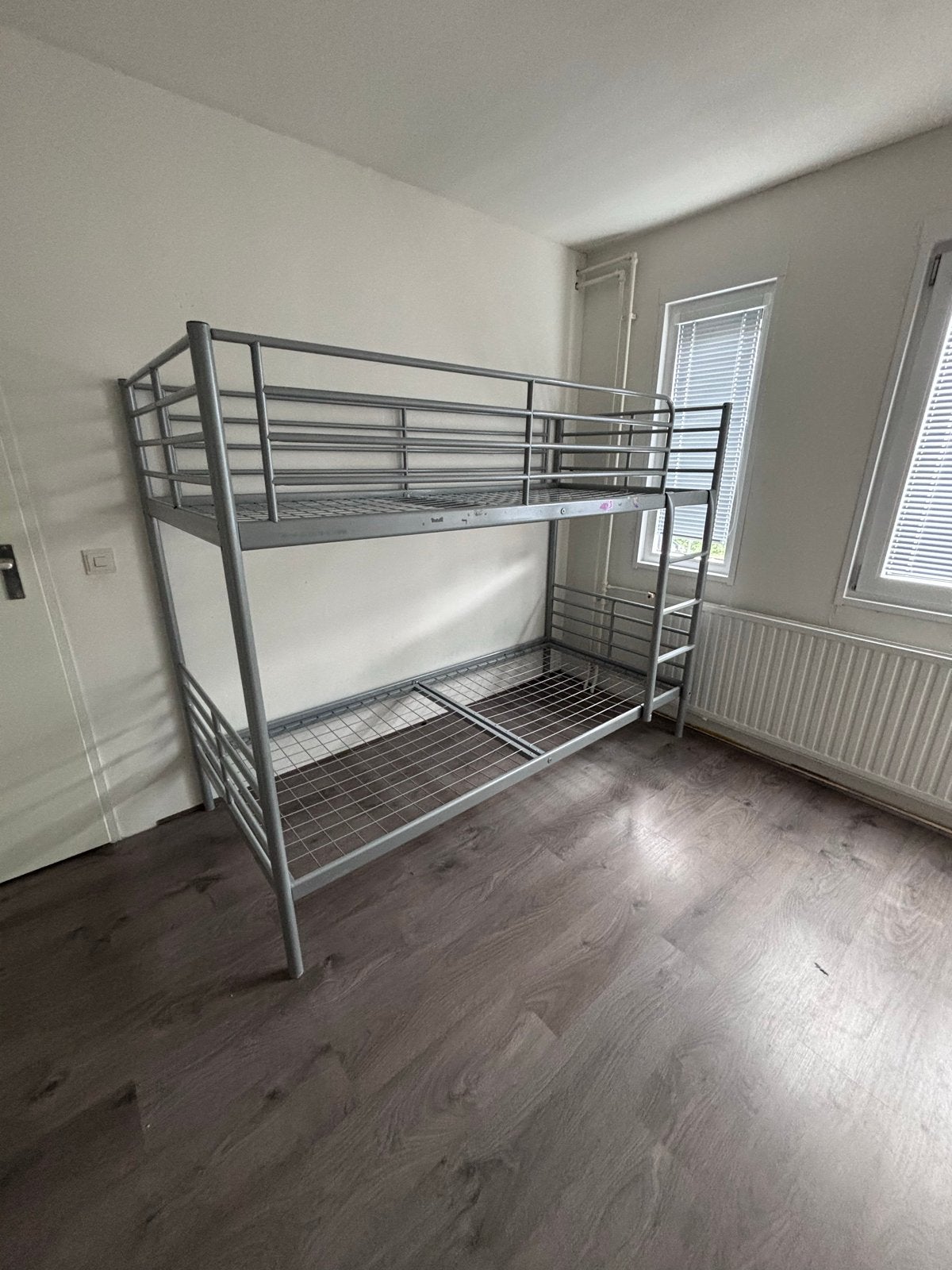 IKEA Stalen Hoogslaper - Grijs, Ophalen, Gebruikt, Eenpersoons, 200 cm