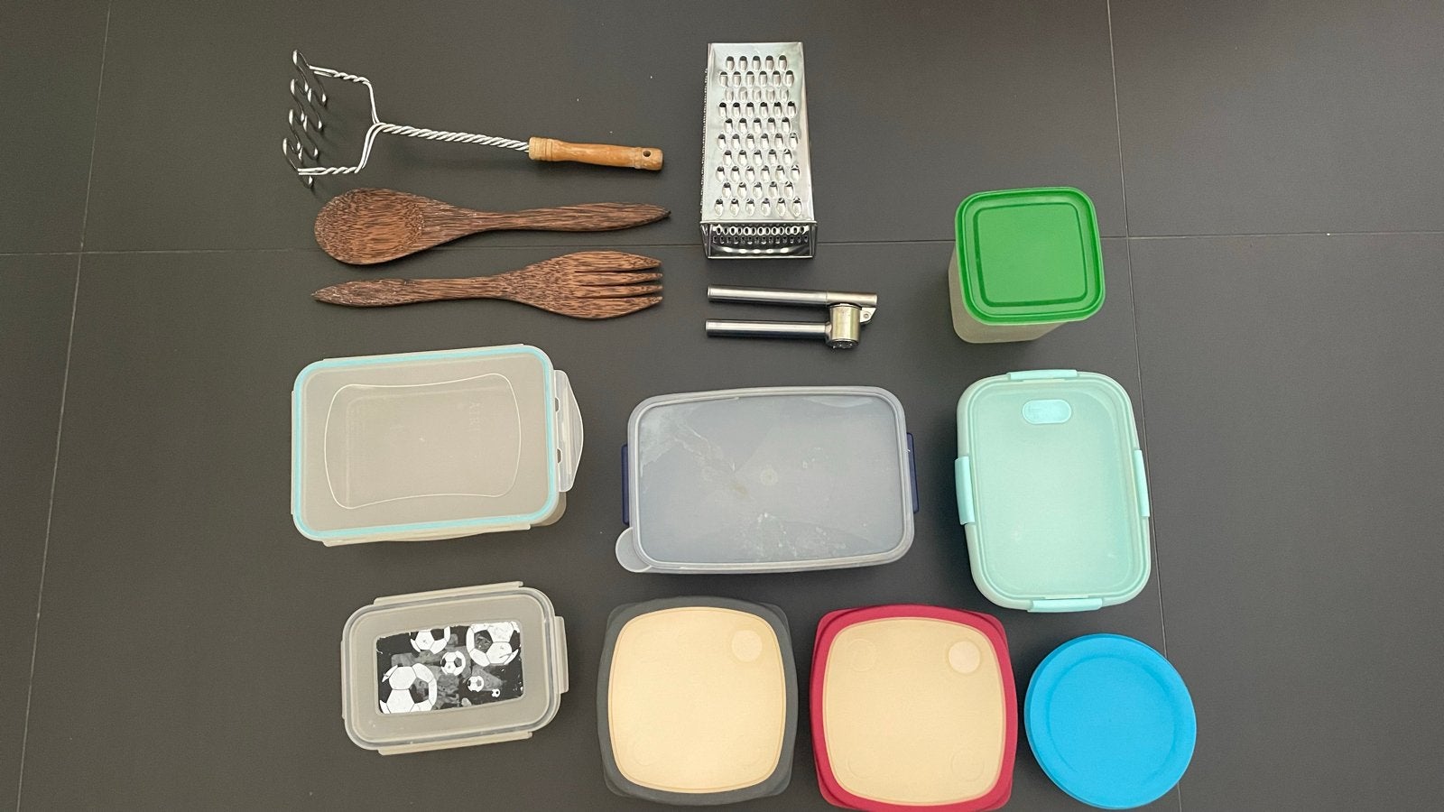 Keukenbenodigdheden: diverse items en voorraadpotten, Gebruikt, Zilver, Ophalen of Verzenden, Voorraadpot