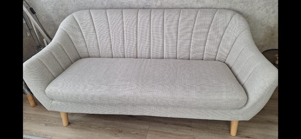 2,5 zits bank beige z.g.a.n. - ophalen in Elst Utrecht, Huis en Inrichting, Ophalen, 150 tot 200 cm, Tweepersoons, 75 tot 100 cm