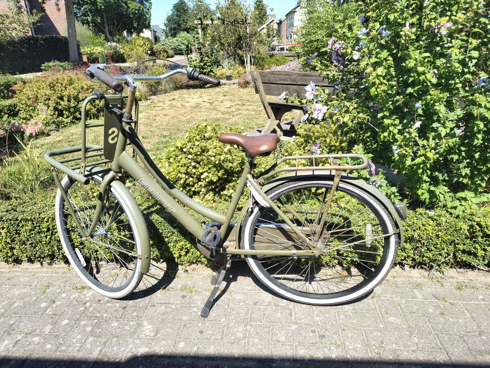 Damesfiets 28”, versnellingen, bagagerek, goede banden&licht, 53 tot 56 cm, Versnellingen, Zo goed als nieuw, Ophalen
