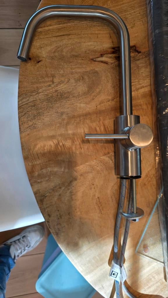 Ikea keuken kraan Almaren geborsteld RVS, Doe-het-zelf en Verbouw, Ophalen of Verzenden, Zo goed als nieuw, Rvs, Kraan