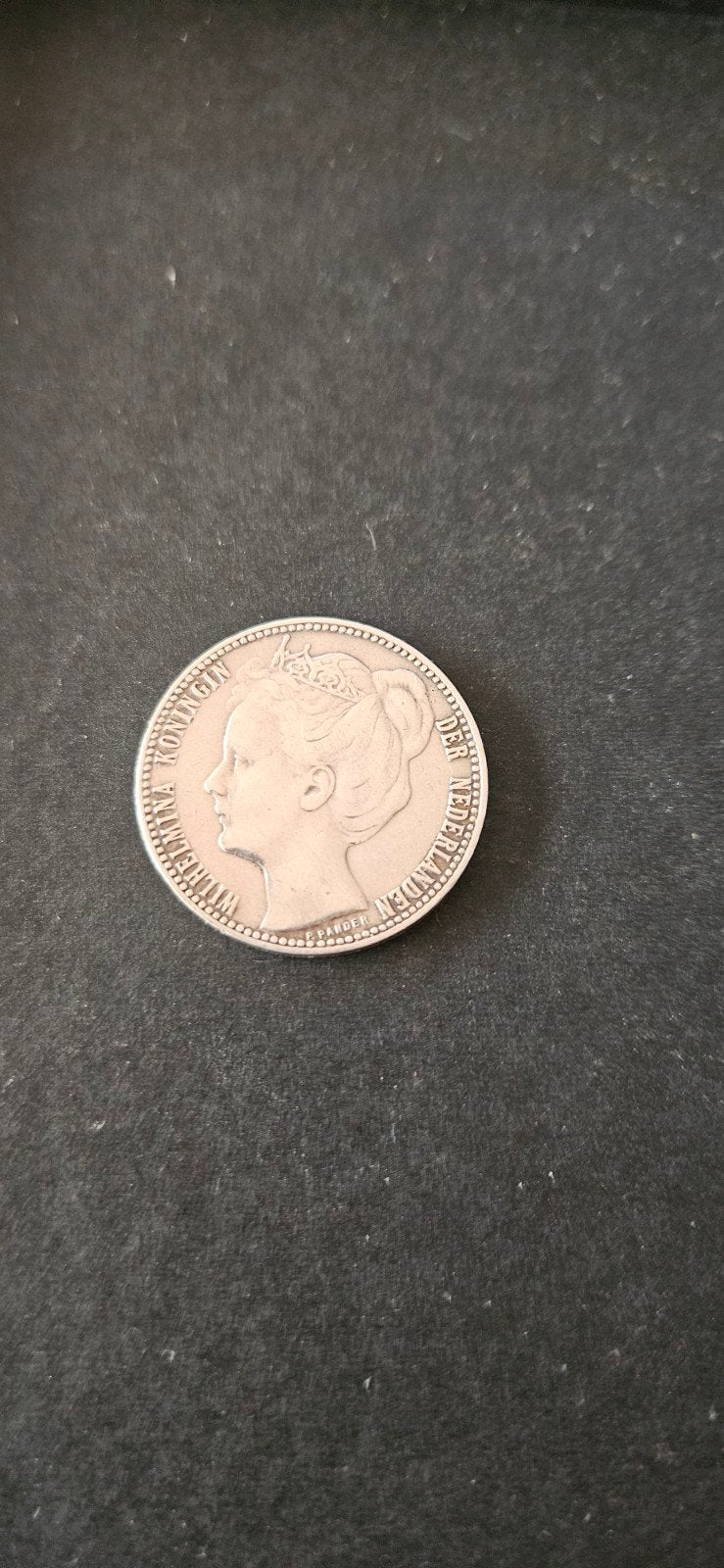 zilveren gulden 1907 wilhelmina leuk muntje, Postzegels en Munten, Munten | Nederland, Ophalen of Verzenden, Koningin Wilhelmina