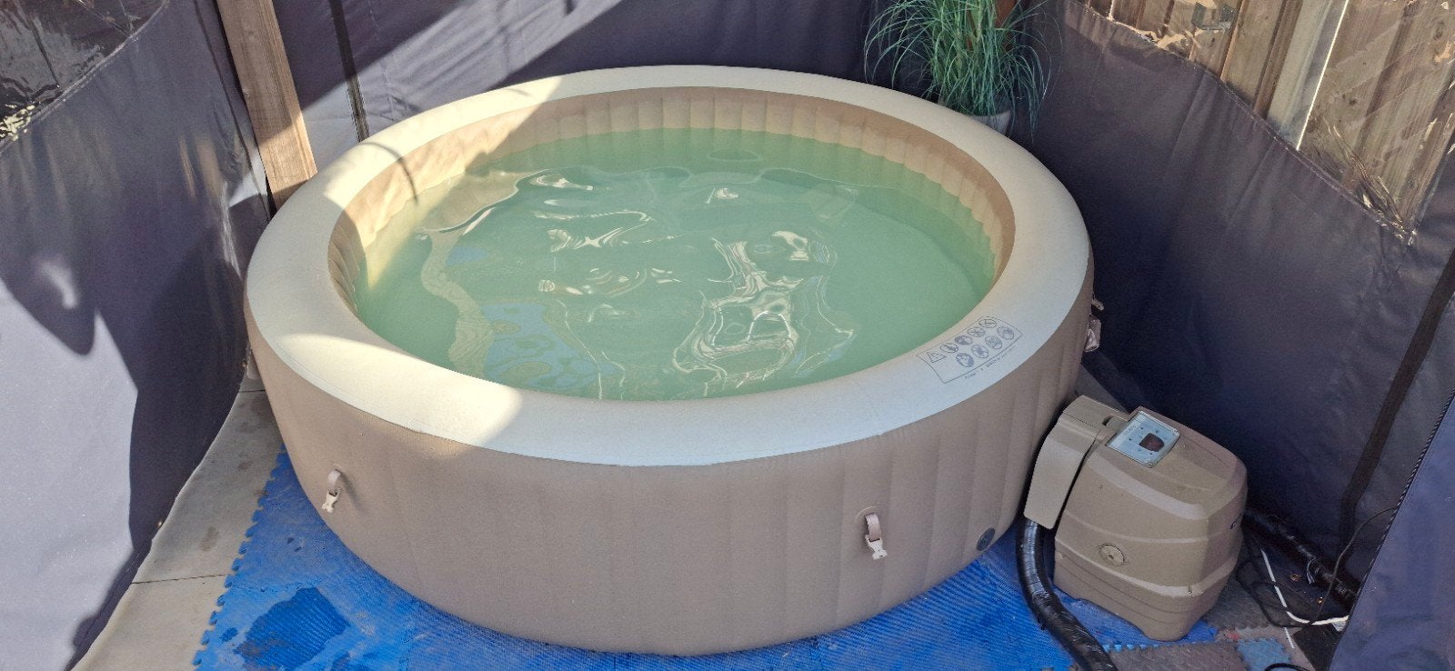 Intex Pure Spa jacuzzi 8-persoons Ø 236 cm met veel extra's!, Ophalen, 200 tot 300 cm, Opblaaszwembad, 80 tot 120 cm