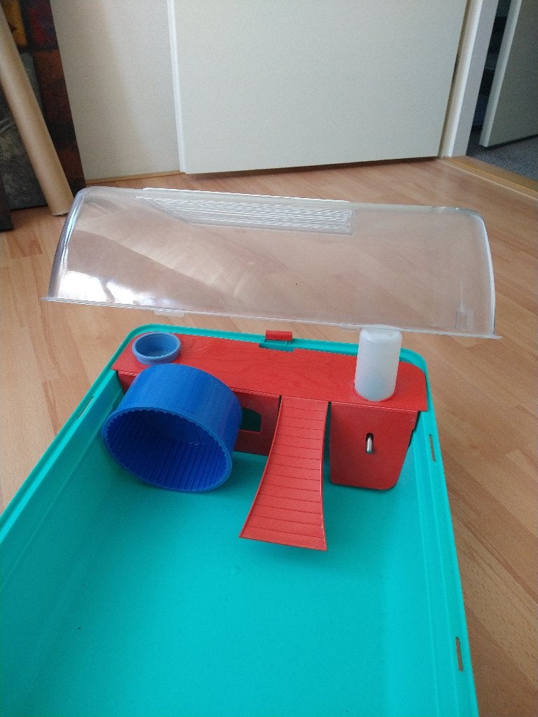 hamsterkooi, Dieren en Toebehoren, Kooi, Minder dan 75 cm, Zo goed als nieuw, Hamster
