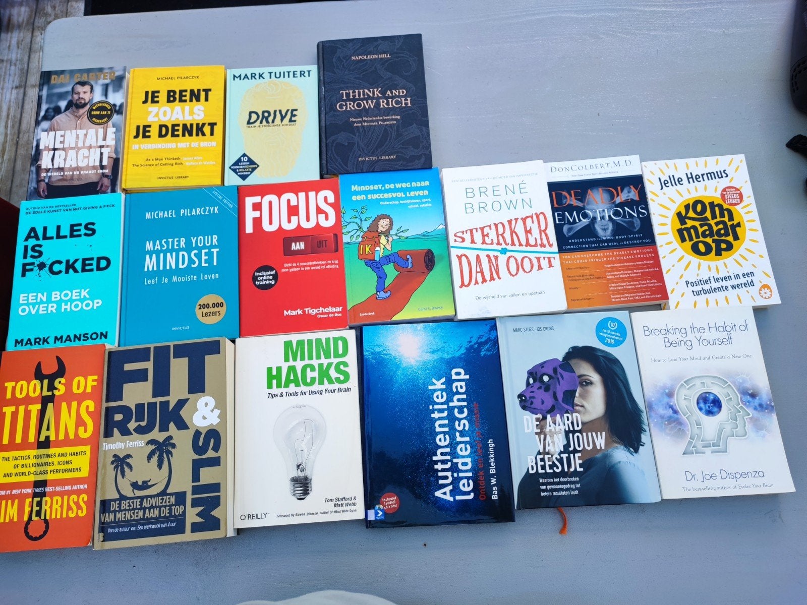 Zelfhulpboeken: Mindset, succes, leiderschap (17 stuks), Boeken, Ophalen of Verzenden, Gelezen, Div auteurs. oa Joe Dispenza, Brene Brown, Napoleon Hill etc