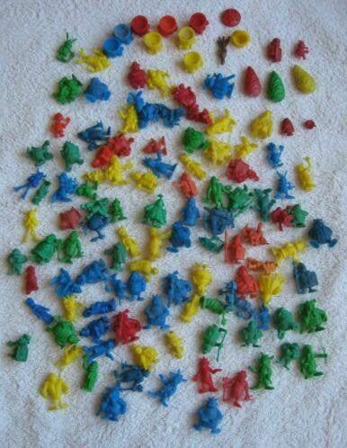flinke handvol plastic mini figuurtjes van Asterix en Obelix, Ophalen of Verzenden, Asterix en Obelix, Zo goed als nieuw, Beeldje of Figuurtje