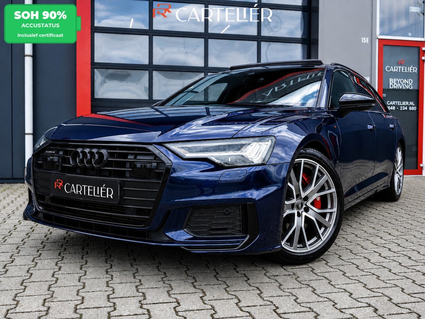Audi A6 Avant 55 TFSI e S-Line Quattro Competition Navarra B, Automaat, Gebruikt, Zwart, 4 cilinders