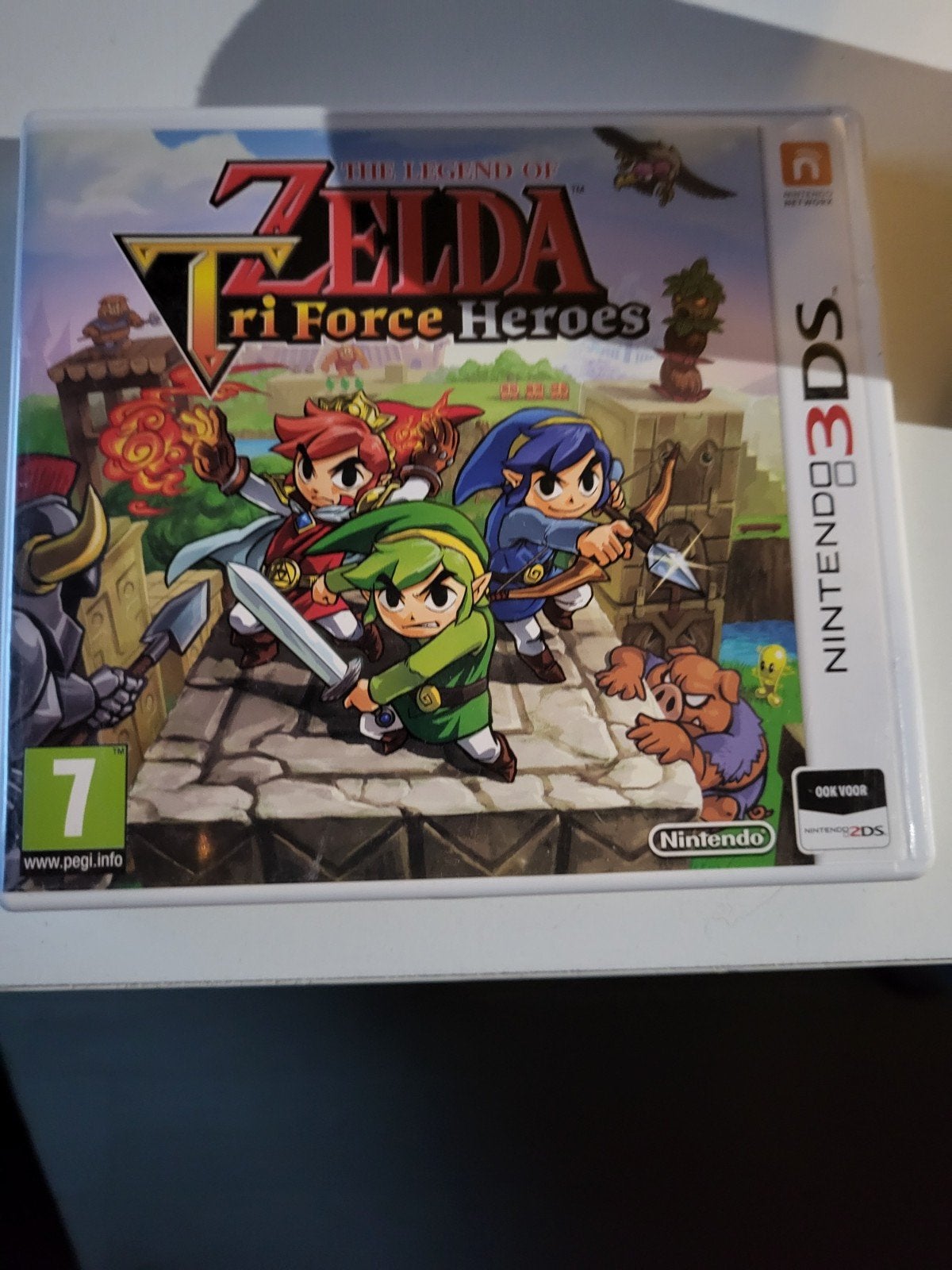 3ds the legend of zelda tri force heroes, Spelcomputers en Games, 1 speler, Ophalen of Verzenden, Zo goed als nieuw, Avontuur en Actie