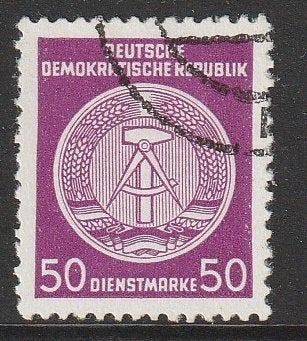DDR 1954 26 Dienst 50p, Gest, Ophalen of Verzenden, DDR, Gestempeld
