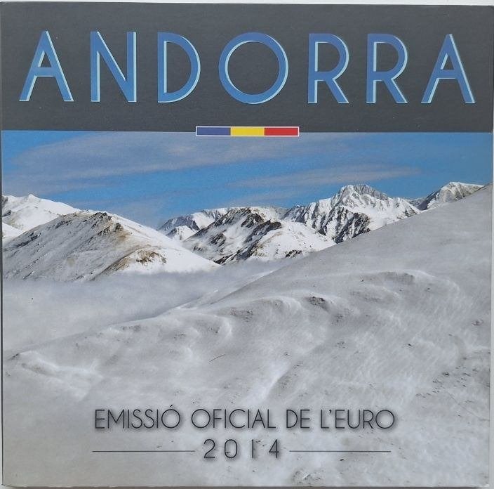 Andorra Jaarset 2014 - Eerste officiële uitgave - BU, Postzegels en Munten, Munten | Europa | Euromunten, Verzenden, Overige landen