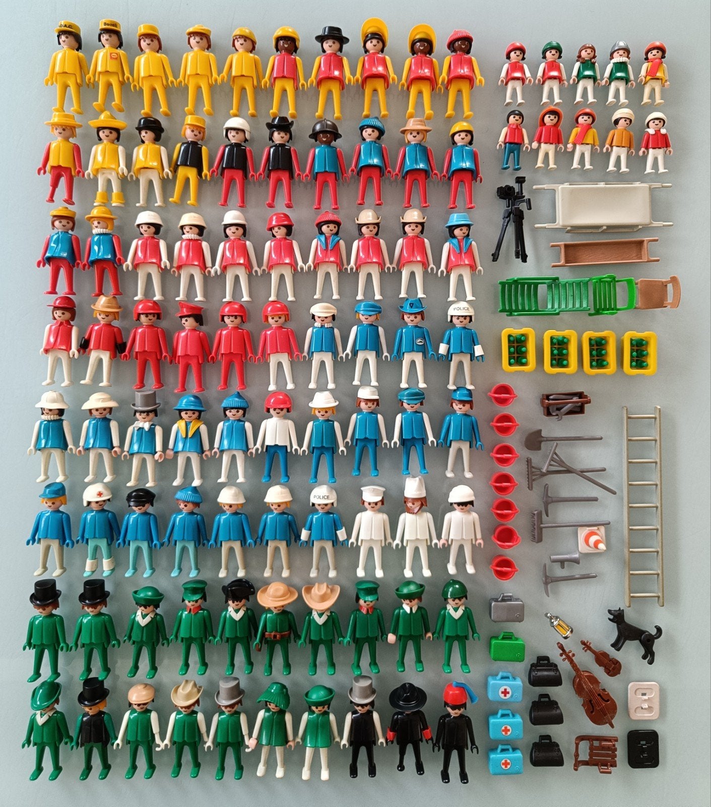 Vintage Playmobil Geobra figuren en accessoires, Gebruikt, Losse onderdelen, Ophalen of Verzenden, Figuren