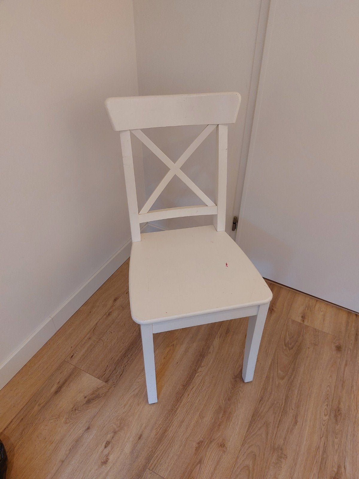 Complete steigerhouten meubelset met IKEA stoelen, Ophalen