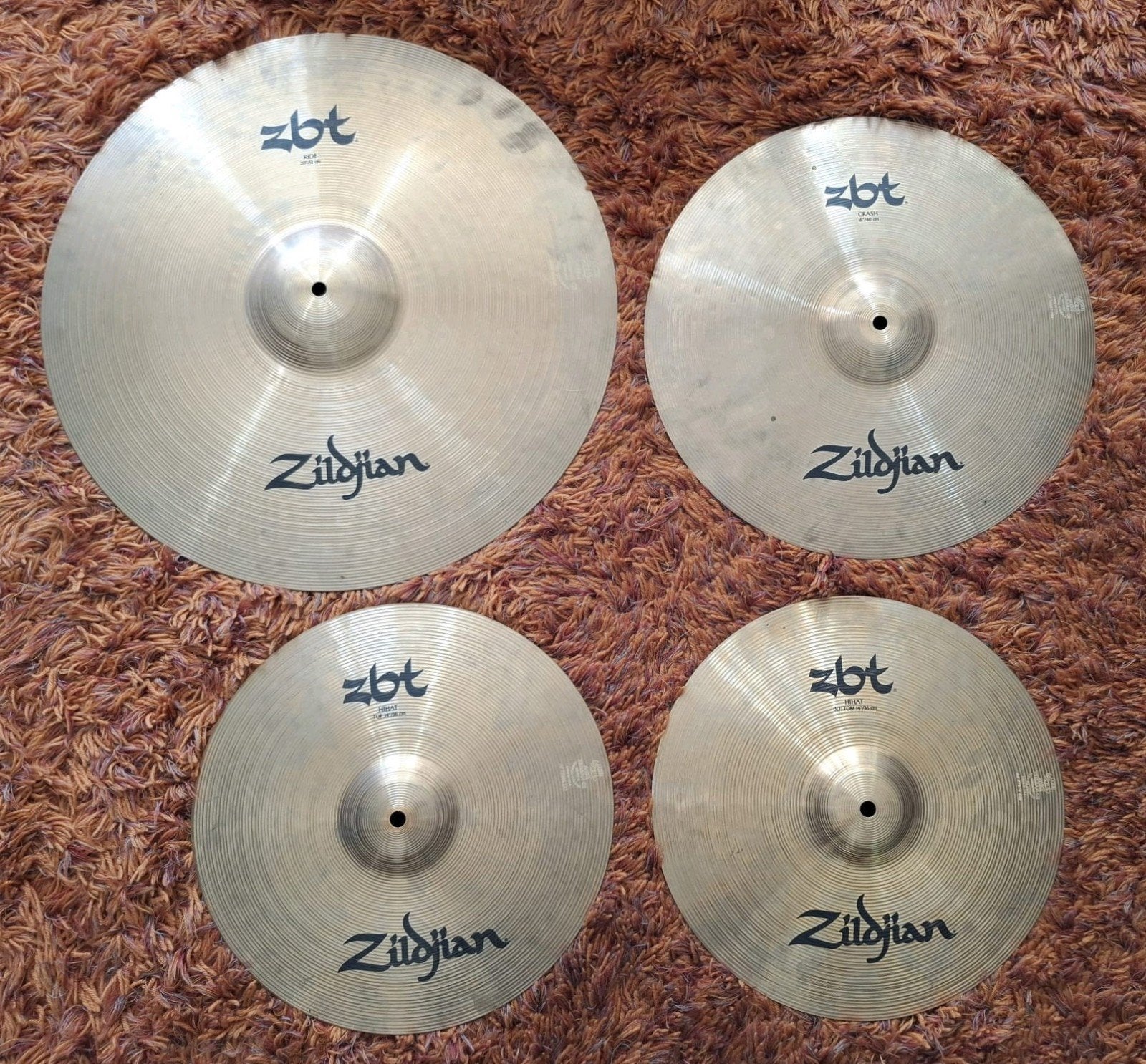 Zildjian ZBT cymbal set bekkenset cymbal pack bekkens, Muziek en Instrumenten, Gebruikt, ., Drums of Percussie, Ophalen of Verzenden