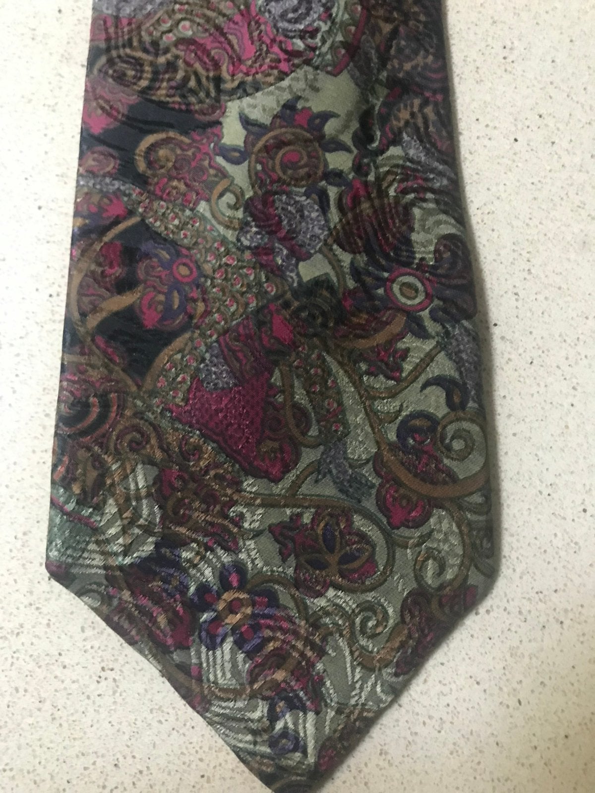 Stropdas 100 % zijde, Ophalen of Verzenden, Zo goed als nieuw, Overige kleuren, Met patroon