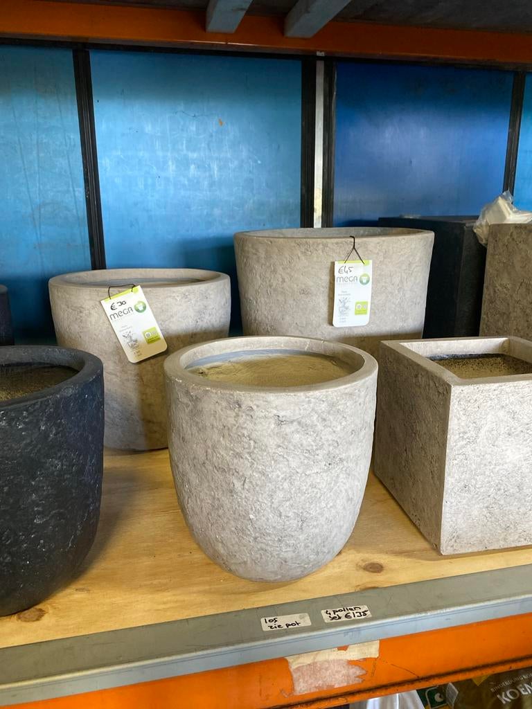 Diverse potten in verschillende maten en vormen, Ophalen, 40 cm of meer, Rond, Binnen