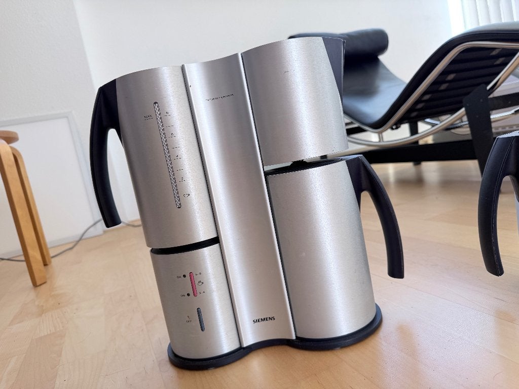 Siemens Koffiezet apparaat van Porsche, Witgoed en Apparatuur, Koffiezetapparaten, Afneembaar waterreservoir, Koffiemachine, Gemalen koffie
