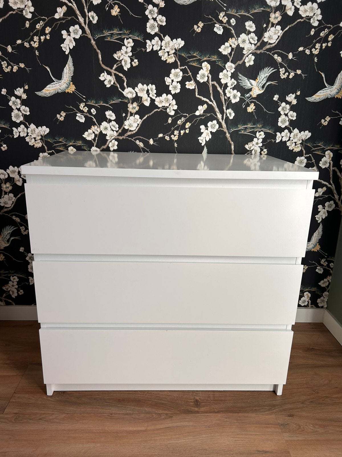 Ikea Malm 3 laden kast wit, Huis en Inrichting, Ophalen, 50 tot 100 cm, Zo goed als nieuw, 3 of 4 laden