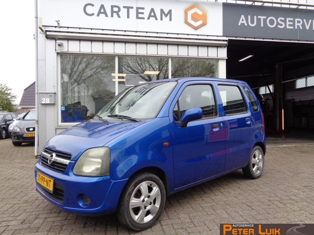 Opel Agila 1.2-16V Maxx, Auto's, Opel, Voorwielaandrijving, Blauw, Origineel Nederlands, Bedrijf