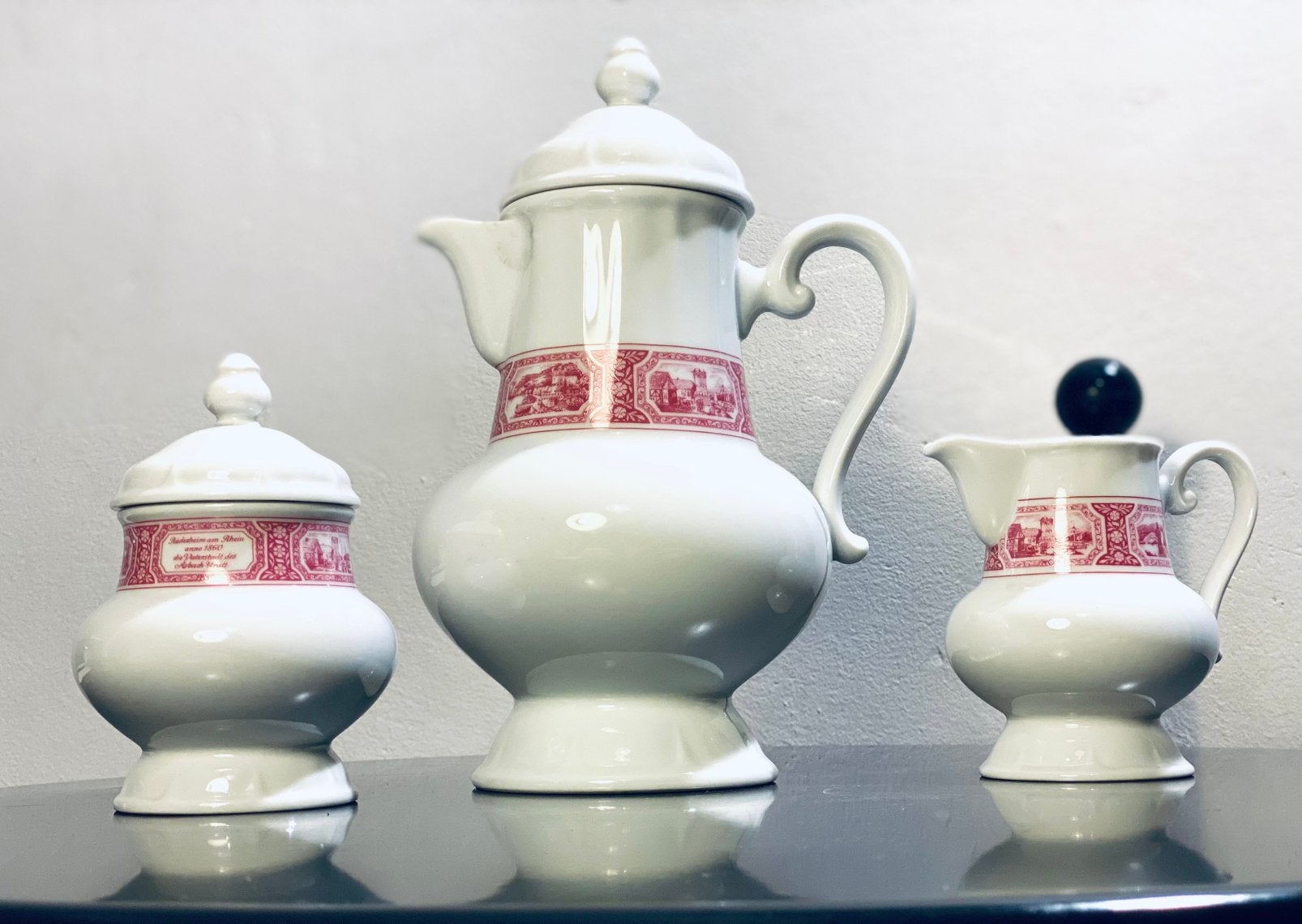 Set van vintage Heinrich Selb Bavaria Rüdesheimer, Ophalen of Verzenden