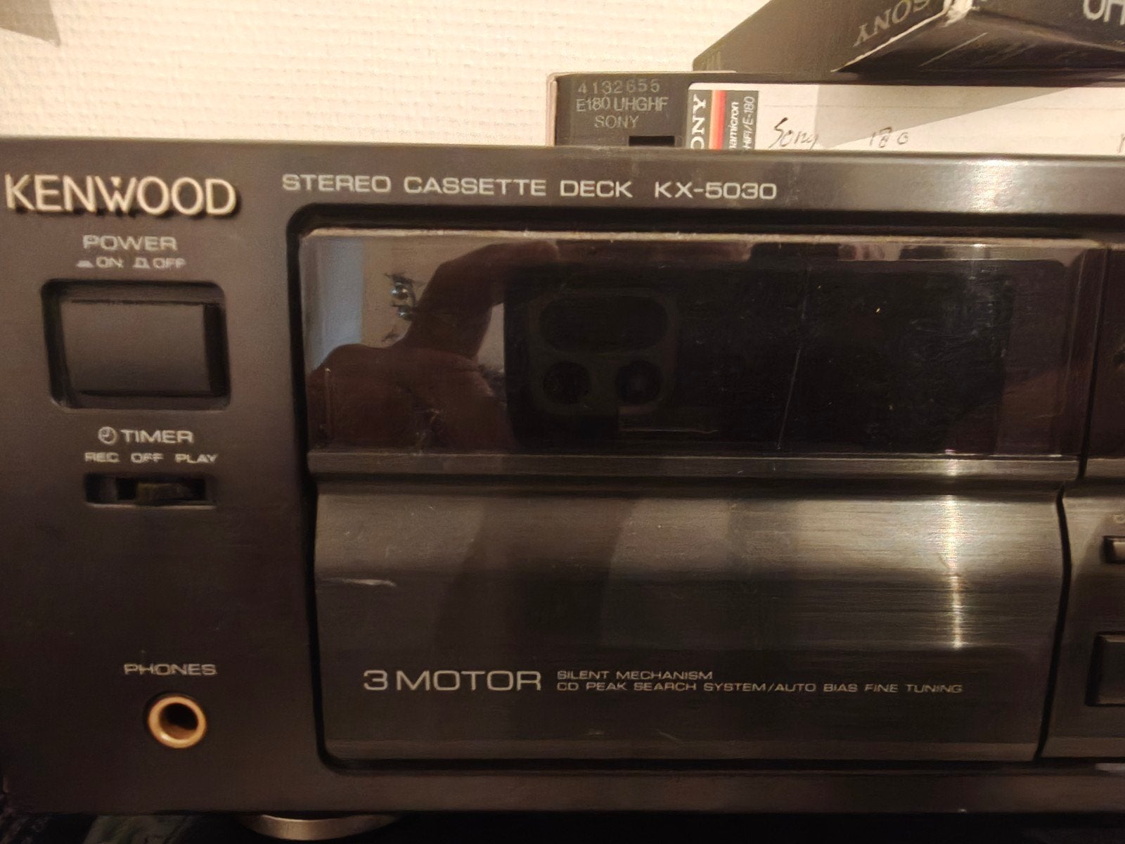 Kenwood Stereo Cassette Deck KX-5030 - Zwart, Audio, Tv en Foto, Ophalen of Verzenden, Enkel, Kenwood, Tiptoetsen