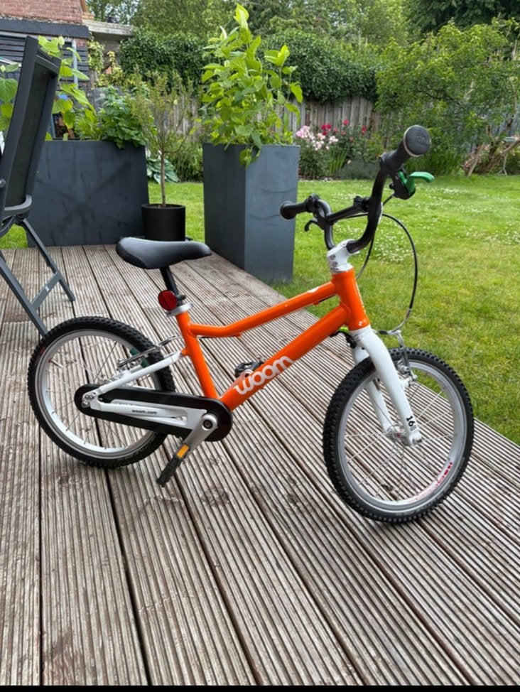 Woom 3 kinderfiets - Oranje, 16 inch, Ophalen, Gebruikt, 16 tot 20 inch