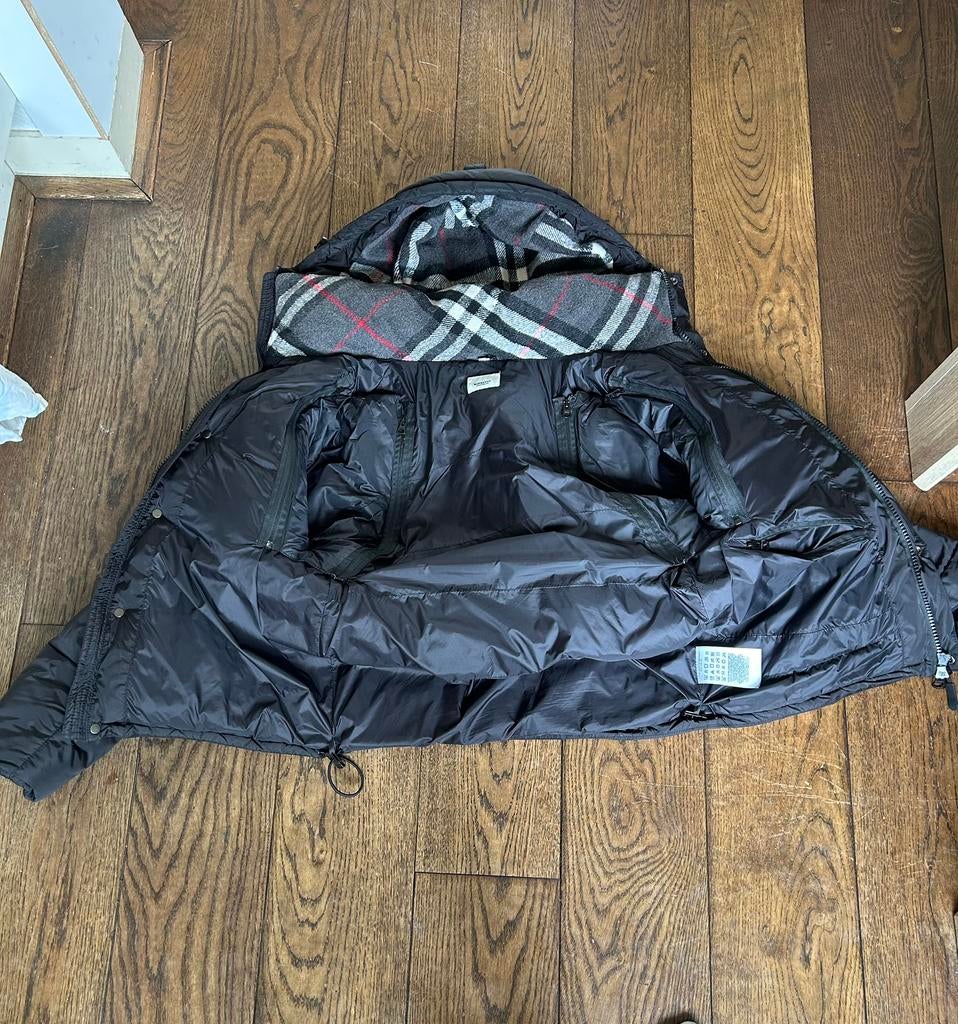 Burberry Londen England puffer, Kleding | Heren, Jassen | Winter, Ophalen of Verzenden, Zo goed als nieuw, Maat 48/50 (M), Zwart