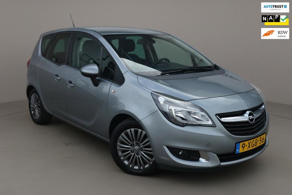Opel Meriva Airco|Navi|Trekhaak|Dealer onderhouden, Auto's, Voorwielaandrijving, Stof, Gebruikt, 4 cilinders