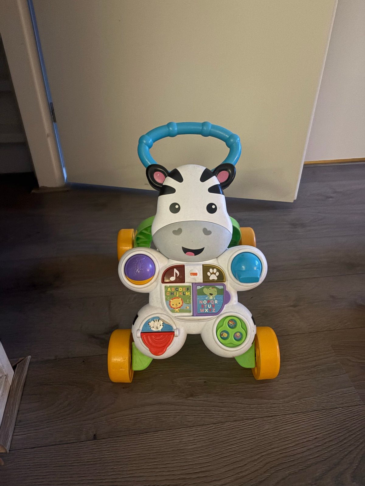 Fisher-Price Zebra Loopwagentje met Geluid en Licht, Ophalen, Gebruikt, Overige typen, Met licht