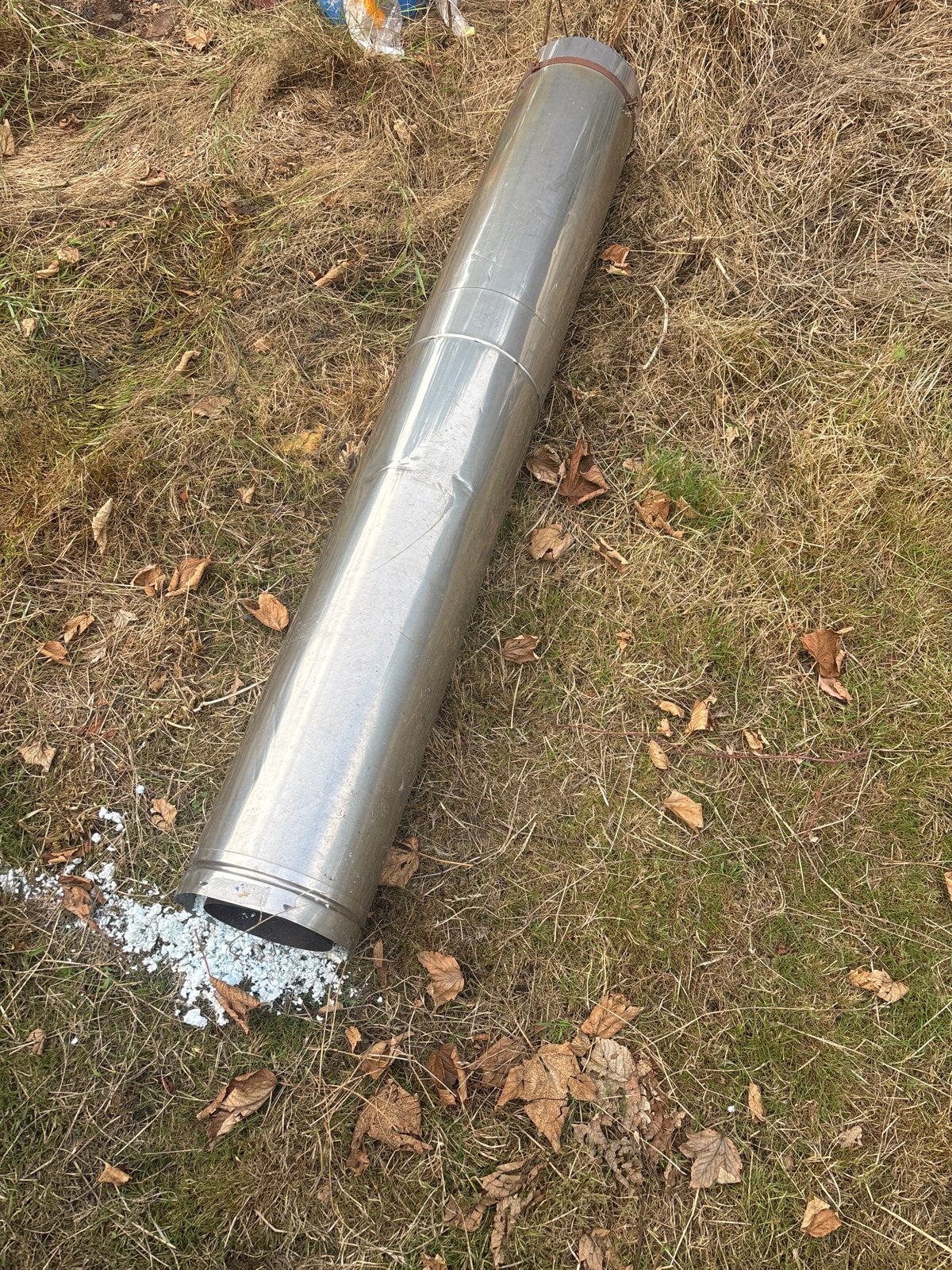 Dubbelwandige RVS Rookgasafvoer 183 cm, Ophalen, Gebruikt